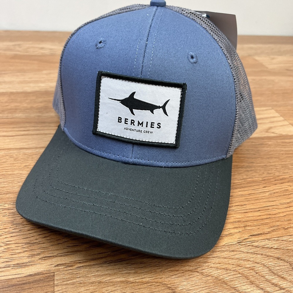 Bermies Adventure Crew Marlin Trucker Hat One Size Snap Back NEW